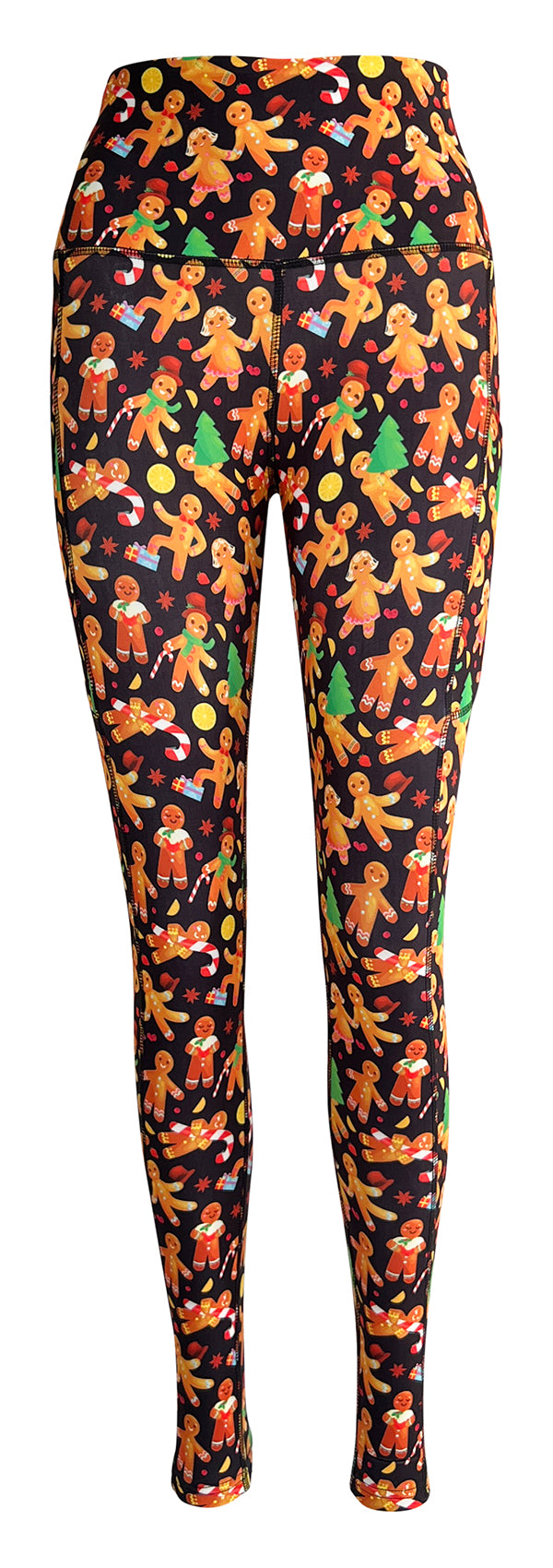 Mr & Mrs Gingerbread + Pockets-Adult Pocket Leggings