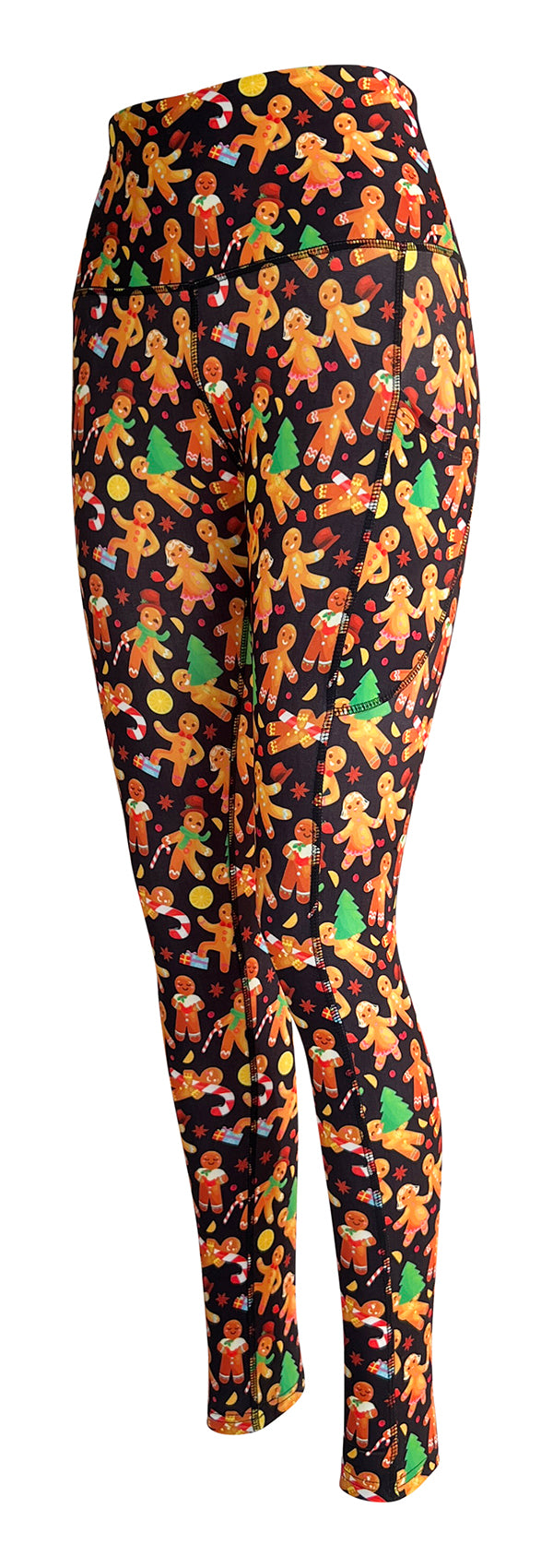 Mr & Mrs Gingerbread + Pockets-Adult Pocket Leggings