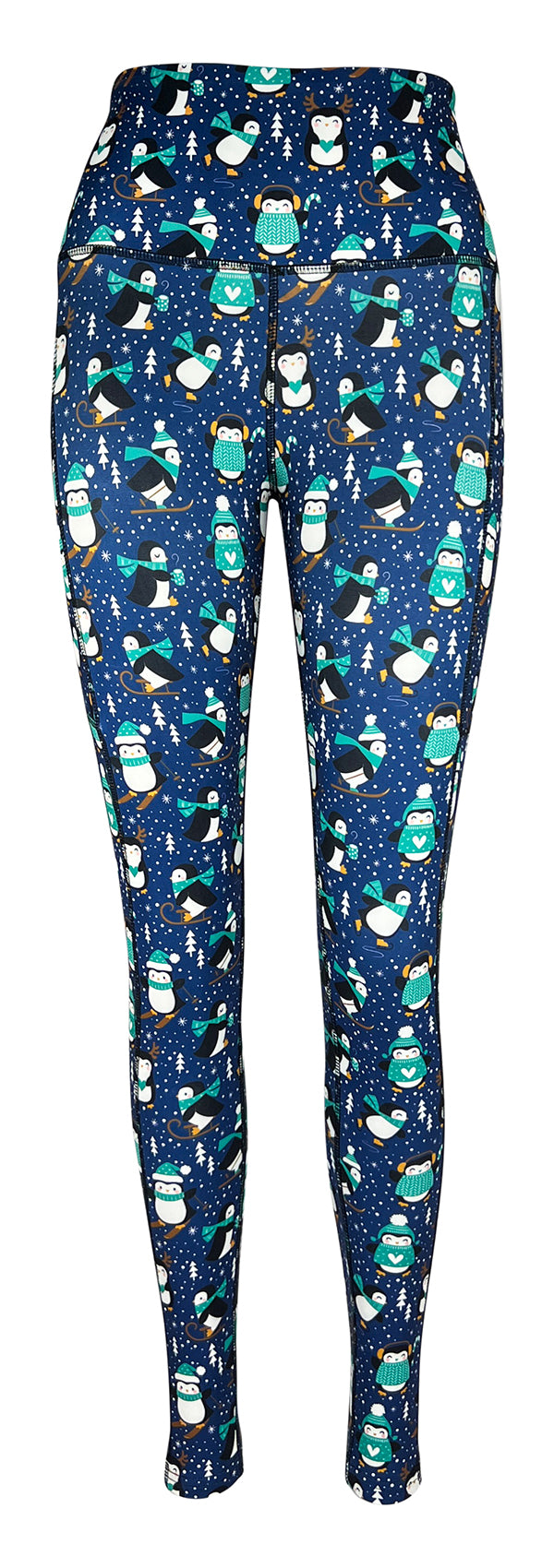 Penguin Wonderland + Pockets-Adult Pocket Leggings