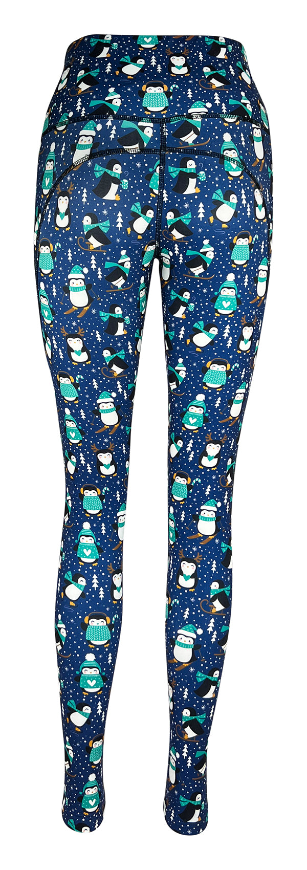 Penguin Wonderland + Pockets-Adult Pocket Leggings