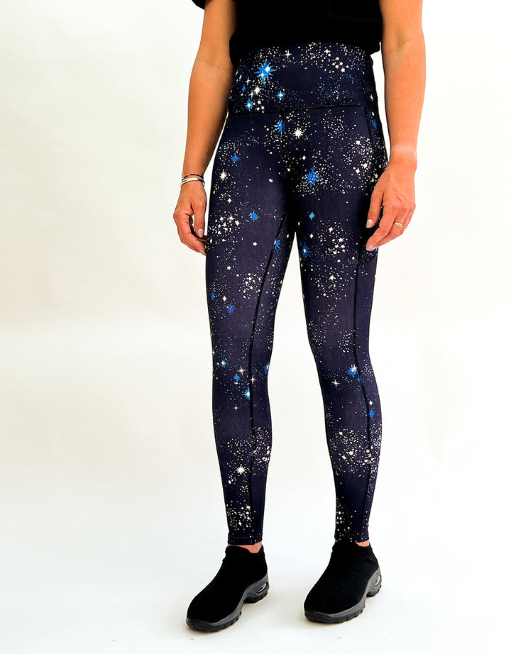 Starry Night + Pockets-Adult Pocket Leggings