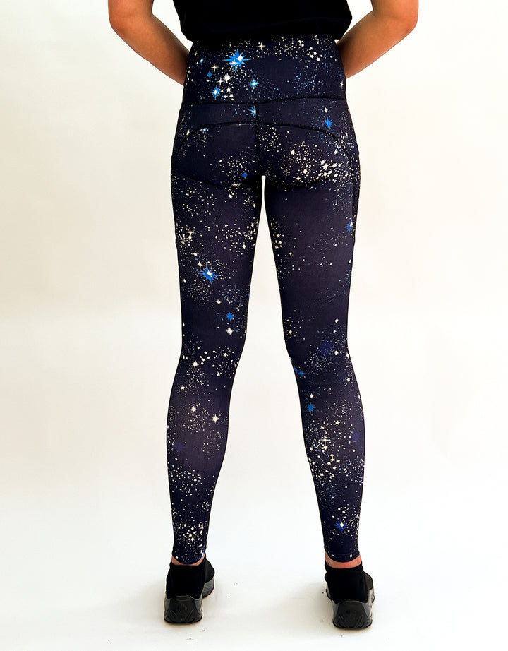 Starry Night + Pockets-Adult Pocket Leggings