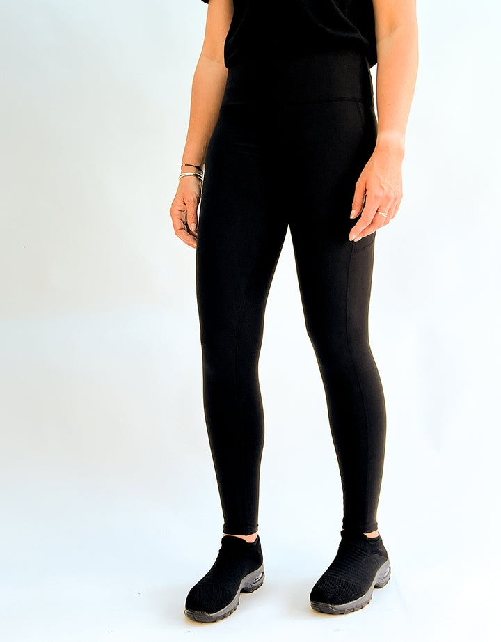 Black Magic + Pockets-Adult Pocket Leggings