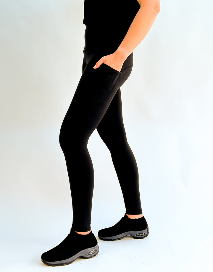 Black Magic + Pockets-Adult Pocket Leggings