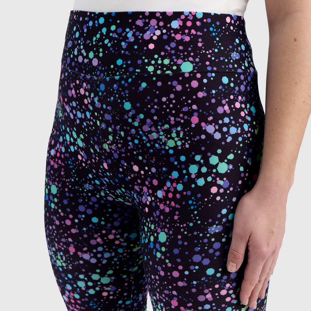 Galaxie Leggings Maternità Capri In Cotone – 2 Pezzi – Nero – Large – 95% Cotone 5% Elastan - 2