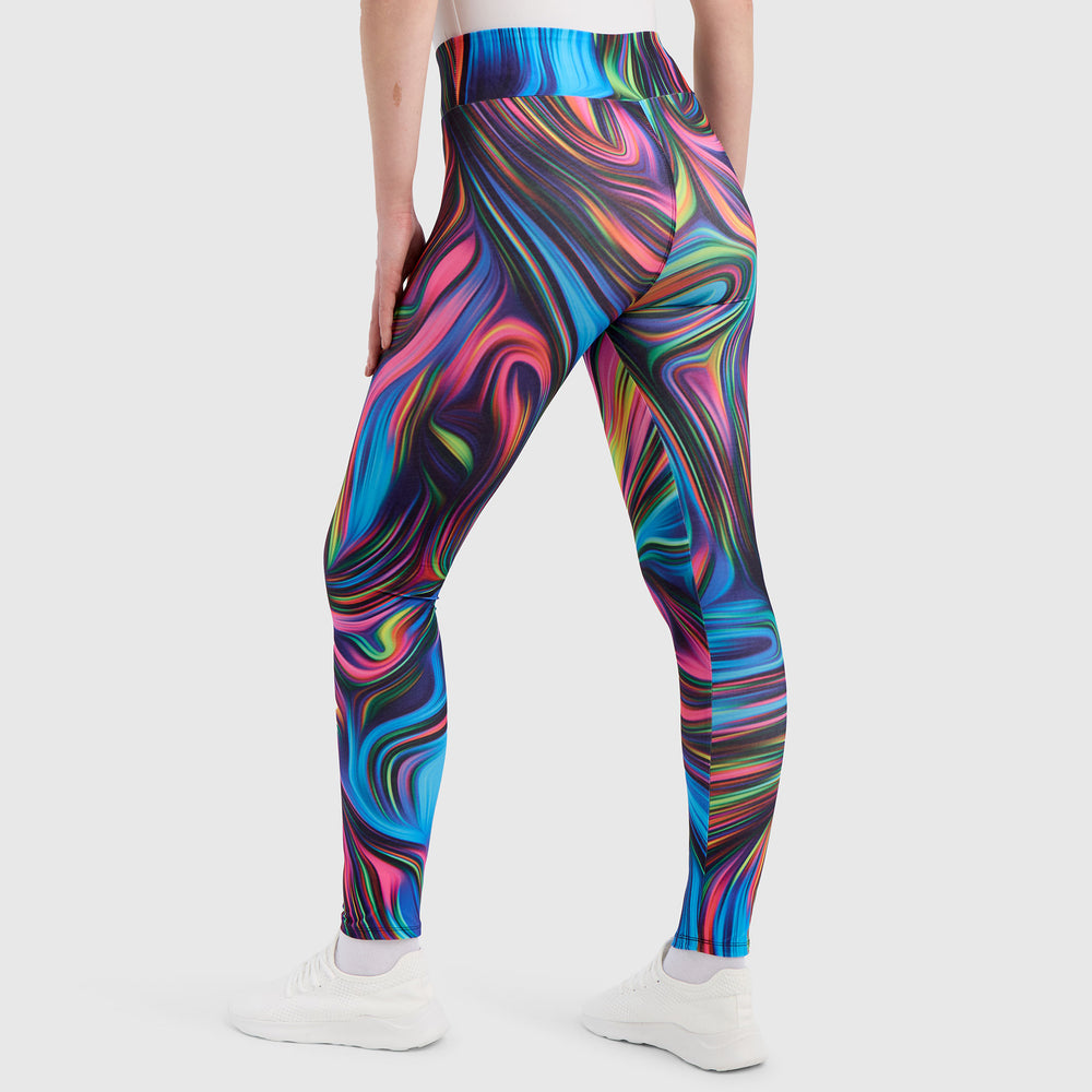 Leggings Donna Sportivi Neon – Pantaloni Da Corsa, Stretch, Fitness E Yoga – Caviglia Lunga, Mix Cotone