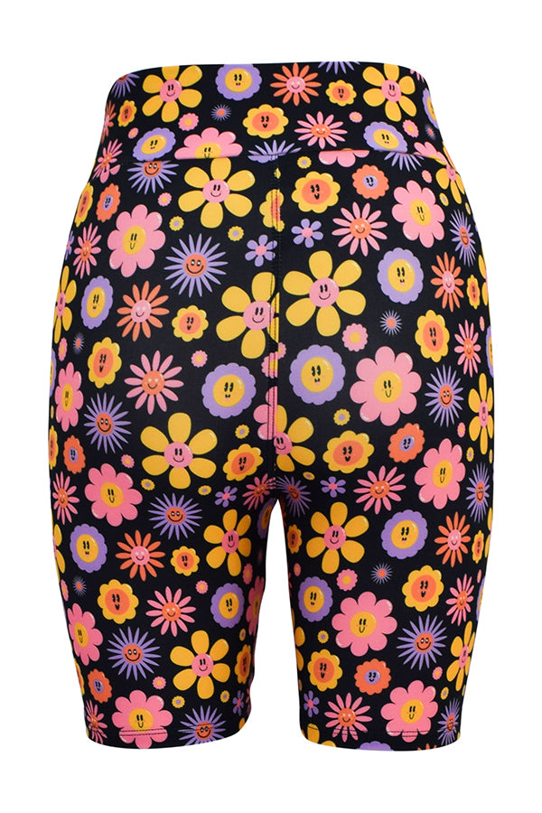 Empowering Petals Shorts-Shorts