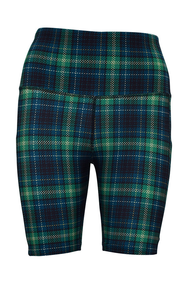 Highland Tartan Shorts + Pockets-Pocket Shorts