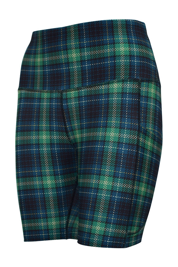 Highland Tartan Shorts + Pockets-Pocket Shorts
