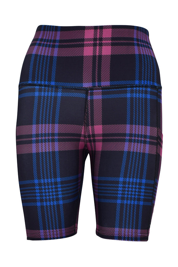 Thistle Tartan Shorts + Pockets-Pocket Shorts