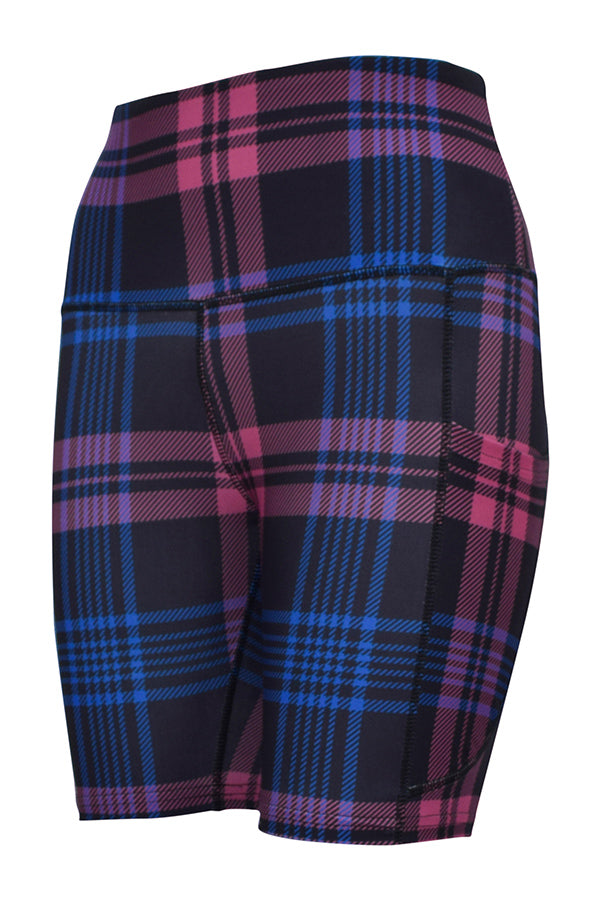Thistle Tartan Shorts + Pockets-Pocket Shorts