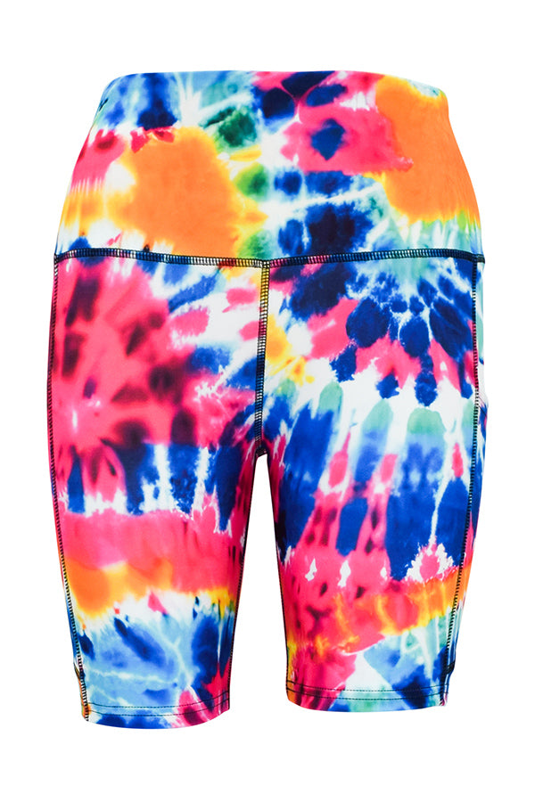 Summer Tie Dye Shorts + Pockets-Pocket Shorts