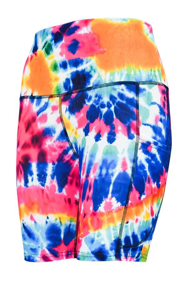 Summer Tie Dye Shorts + Pockets-Pocket Shorts