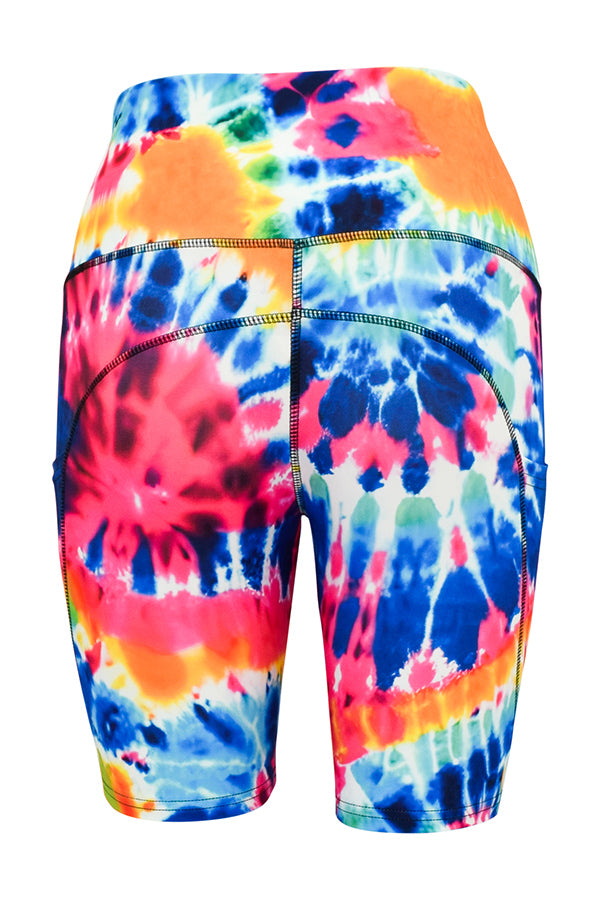 Summer Tie Dye Shorts + Pockets-Pocket Shorts