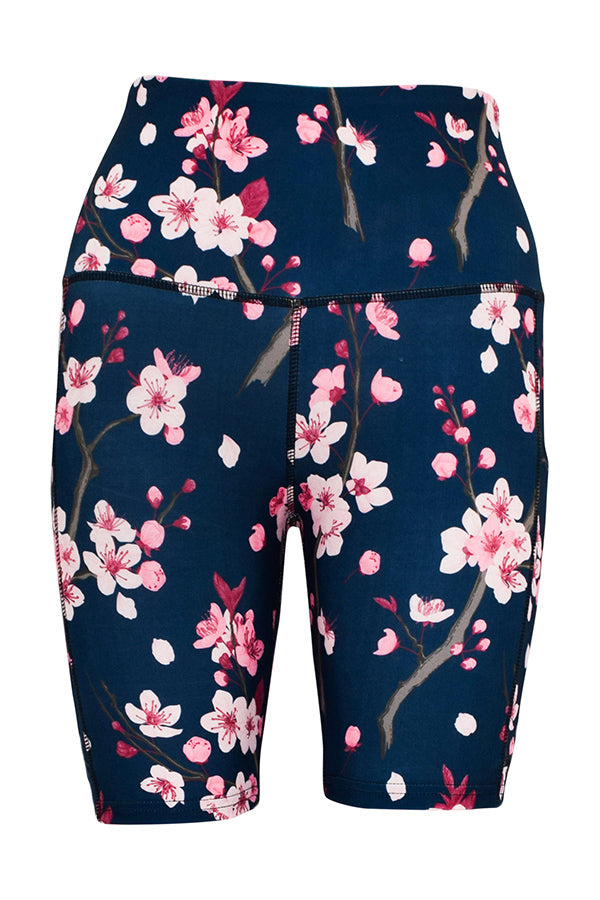 Cherry Blossom Shorts + Pockets-Pocket Shorts