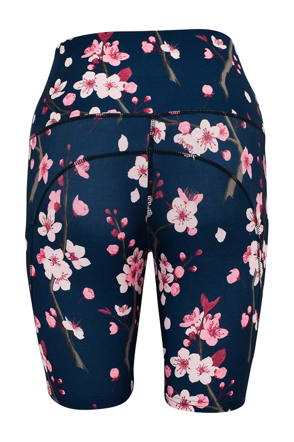 Cherry Blossom Shorts + Pockets-Pocket Shorts