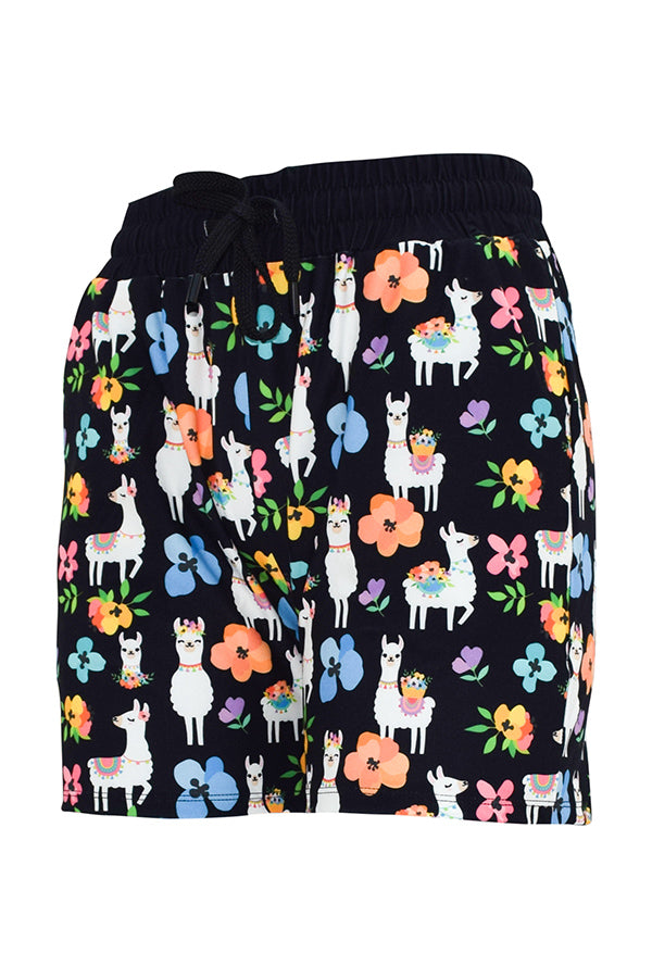 Lou Lou Llama Jogger Shorts-Jogger Shorts