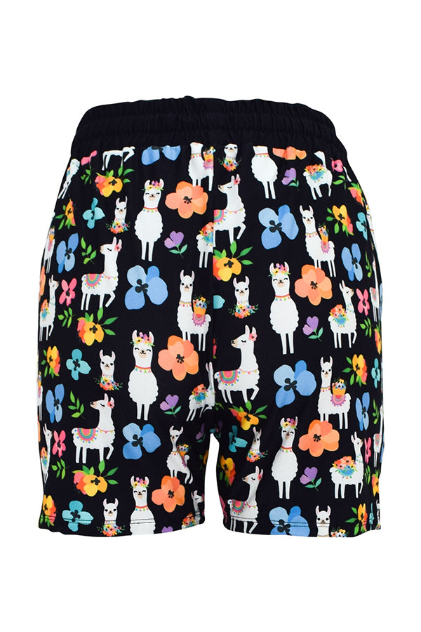 Lou Lou Llama Jogger Shorts-Jogger Shorts