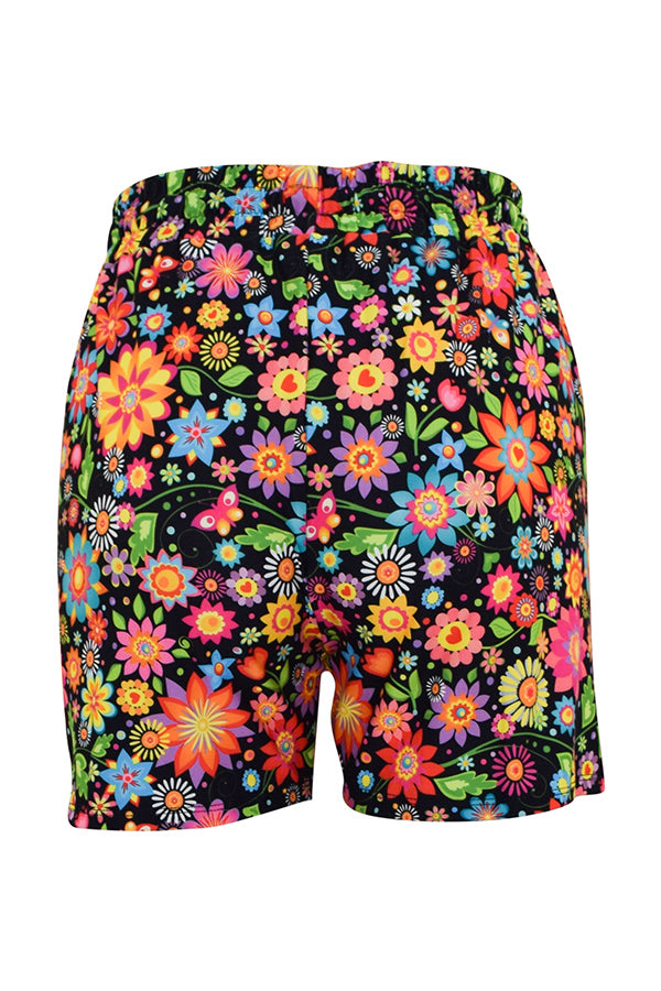 Flower Fiesta Jogger Shorts-Jogger Shorts