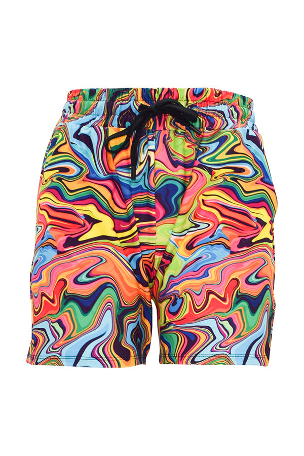 Tutti Frutti Swirl Jogger Shorts-Jogger Shorts