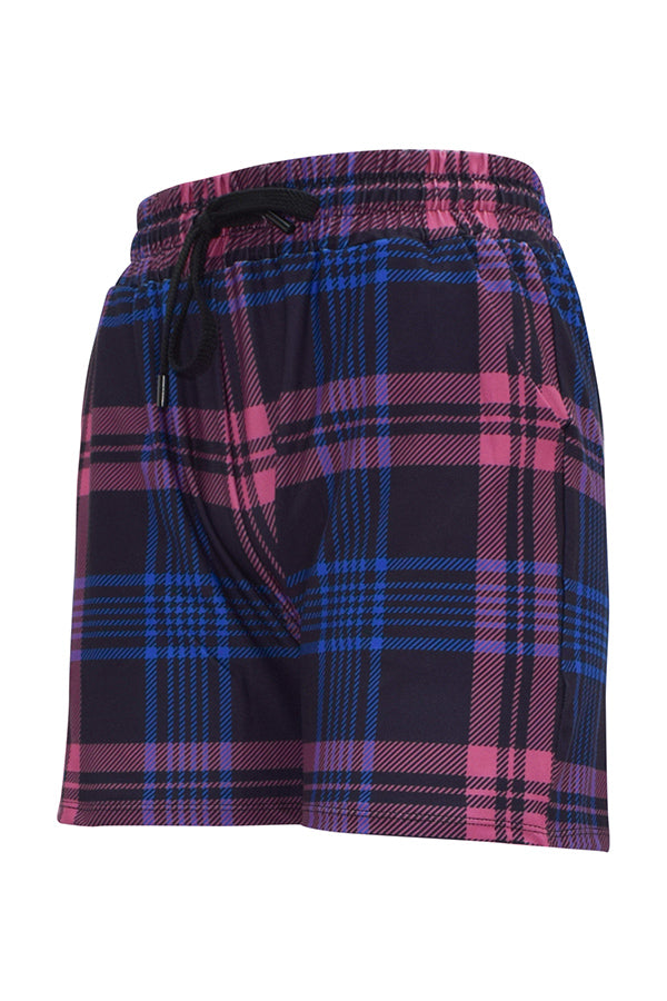 Thistle Tartan Jogger Shorts-Jogger Shorts