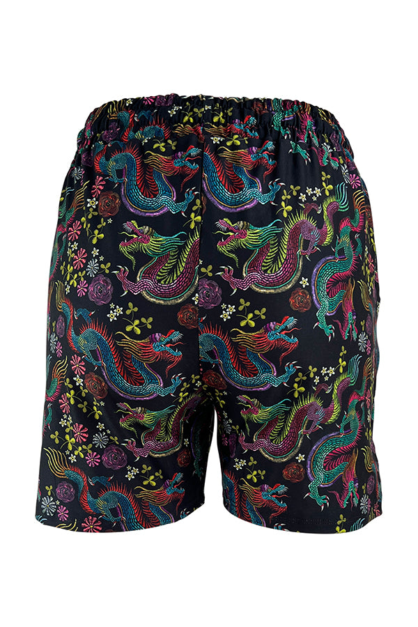 Dragon Fantasia Jogger Shorts-Jogger Shorts