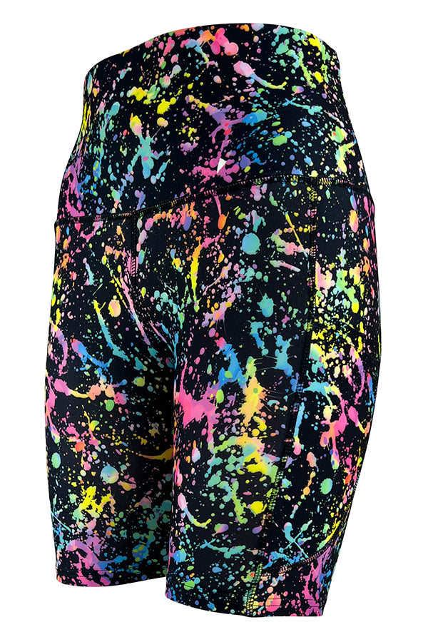 Neon Fusion Shorts + Pockets-Pocket Shorts