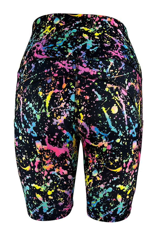 Neon Fusion Shorts + Pockets-Pocket Shorts