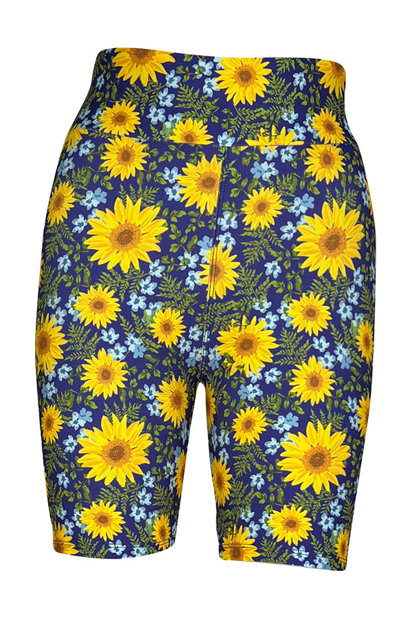 Sunflower Meadow Shorts-Shorts