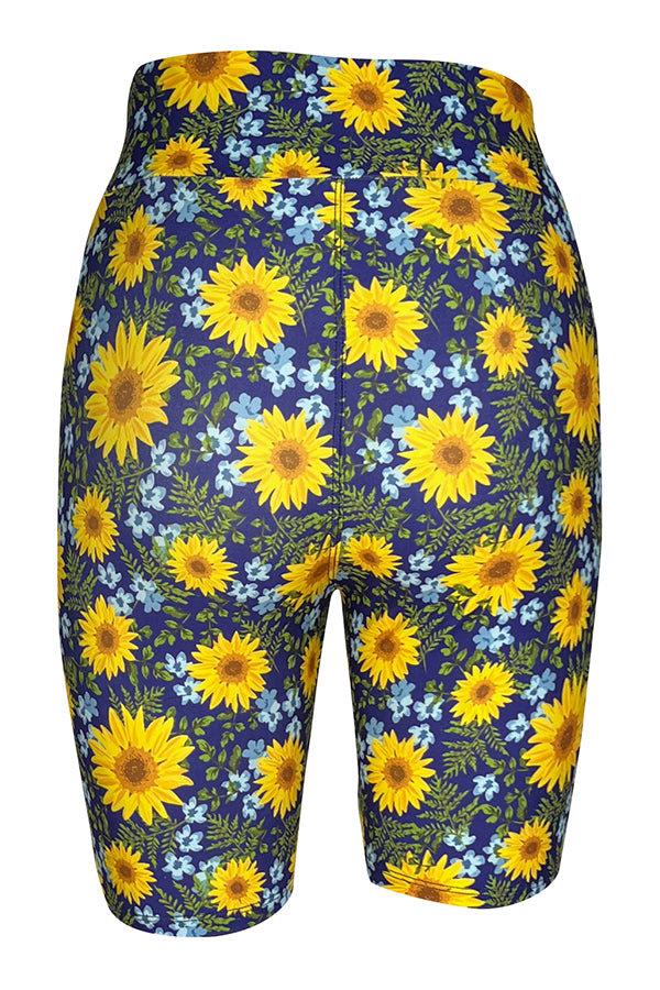 Sunflower Meadow Shorts-Shorts