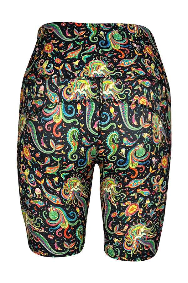 Ocean Odyssey Shorts + Pockets-Pocket Shorts