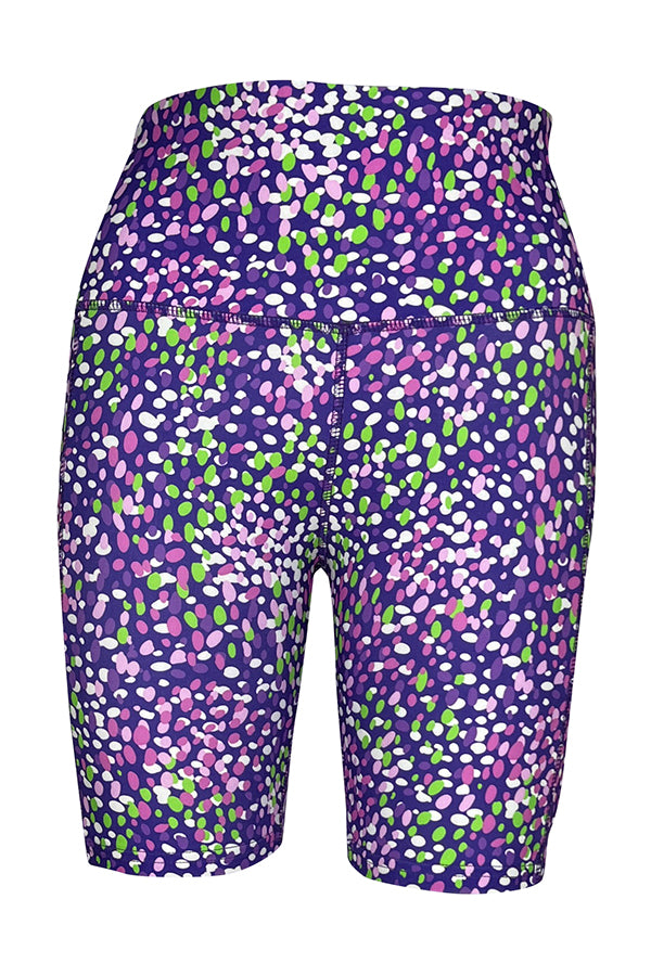 Lavender Confetti Shorts + Pockets-Pocket Shorts