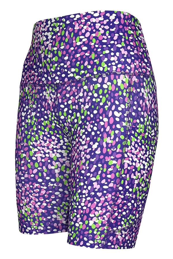 Lavender Confetti Shorts + Pockets-Pocket Shorts