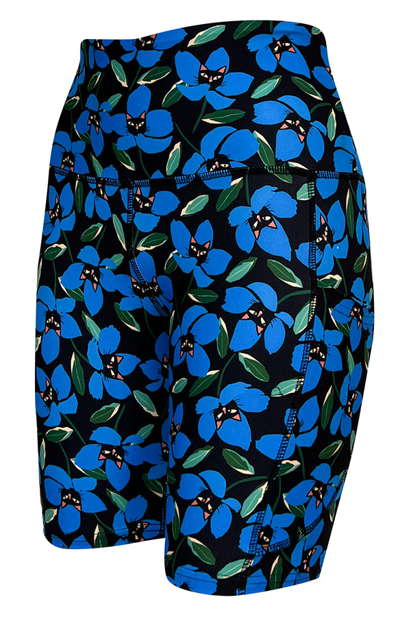 Peekaboo Petals Shorts + Pockets-Pocket Shorts
