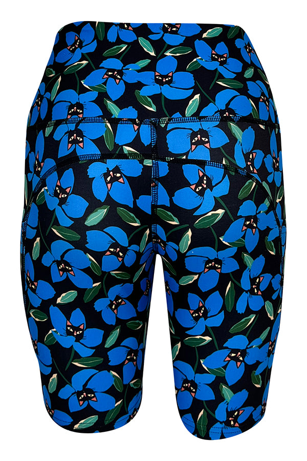 Peekaboo Petals Shorts + Pockets-Pocket Shorts