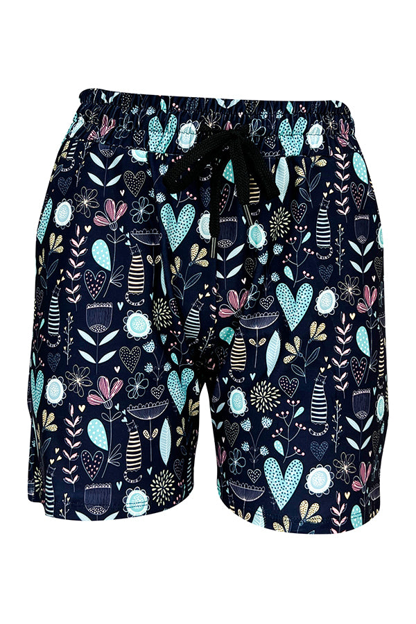 Wildflower Whiskers Jogger Shorts-Jogger Shorts