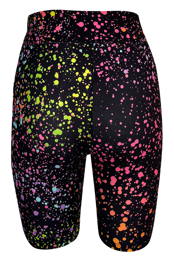 Pink Galaxy Shorts-Shorts