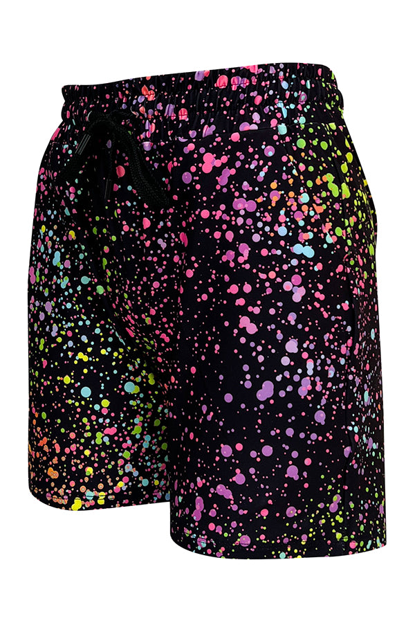 Pink Galaxy Jogger Shorts-Jogger Shorts