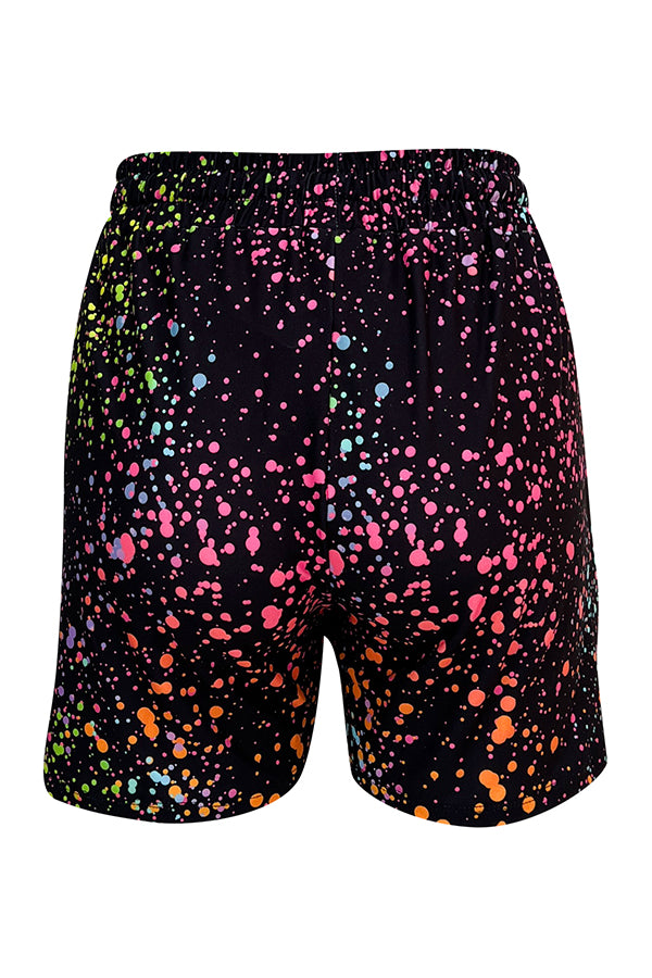 Pink Galaxy Jogger Shorts-Jogger Shorts