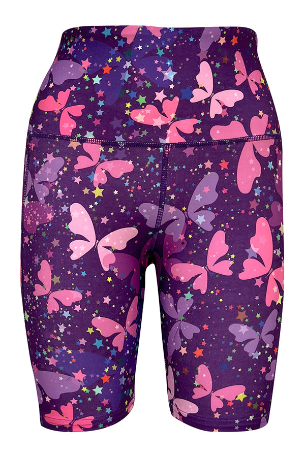 Butterfly Galaxy Shorts + Pockets-Pocket Shorts