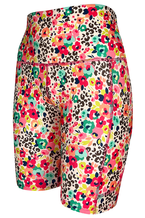 Wildflower Safari Shorts + Pockets-Pocket Shorts