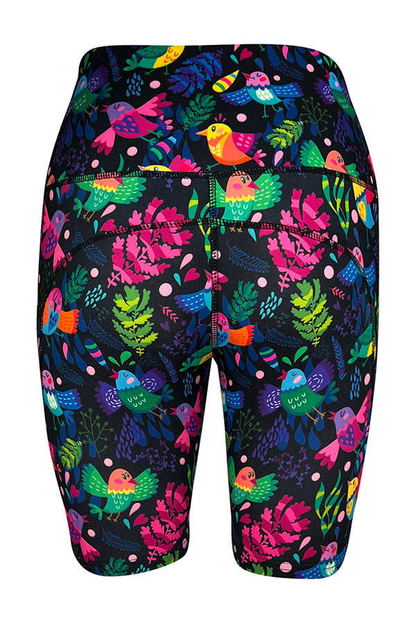 Singing Songbirds Shorts + Pockets-Pocket Shorts
