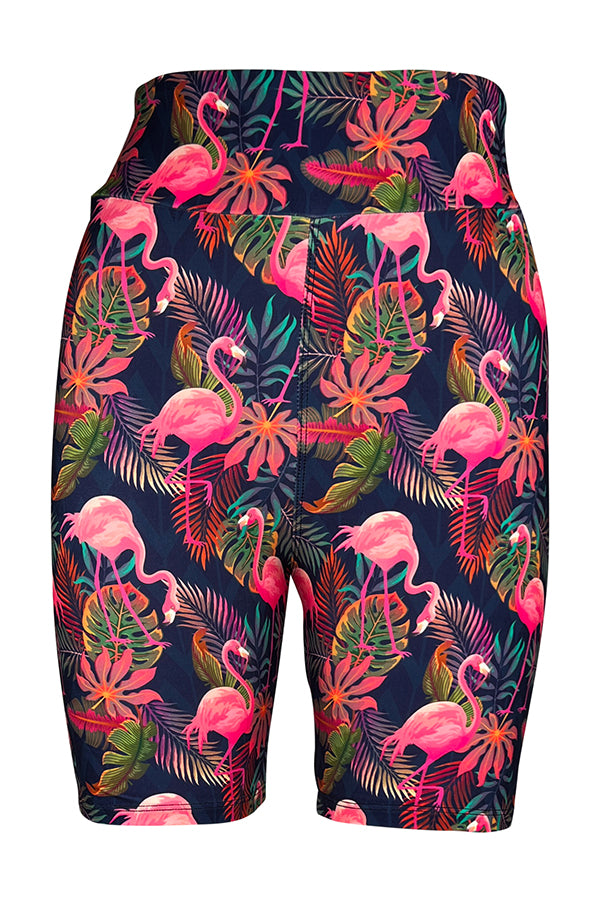 Tropical Flamingo Shorts-Shorts