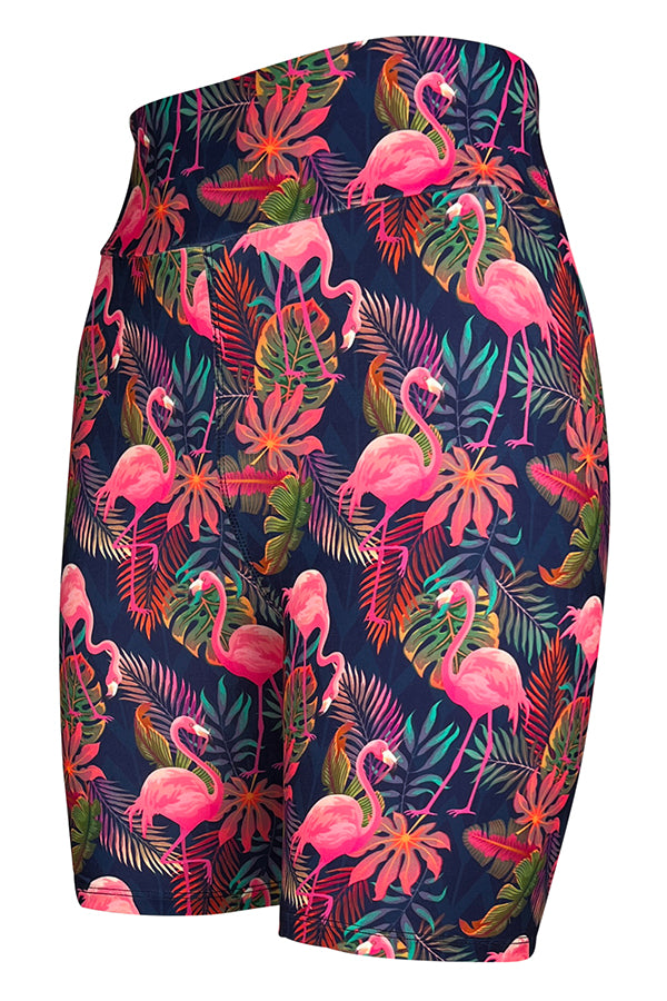 Tropical Flamingo Shorts-Shorts