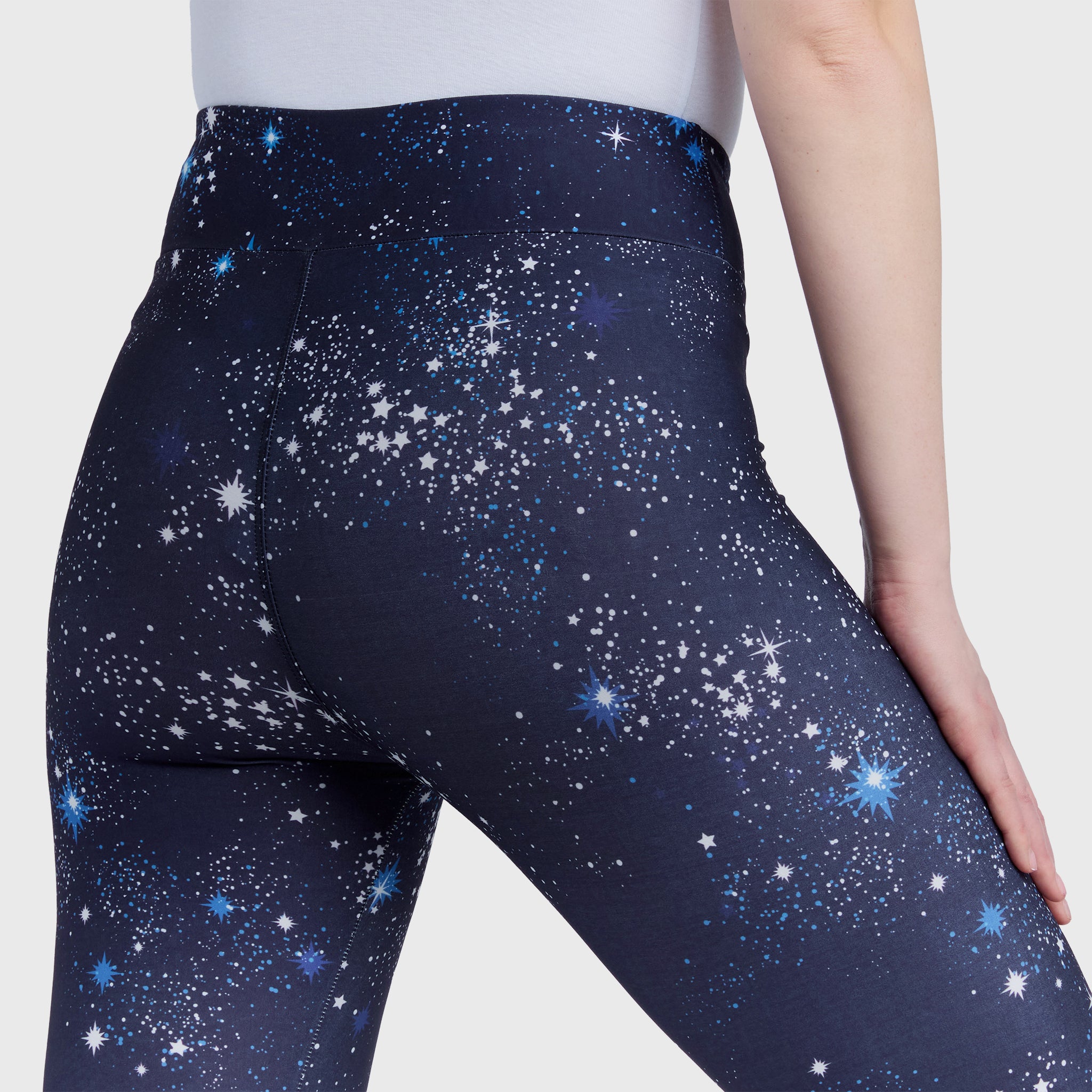 Starry Night Leggings - Star Print Leggings - Llama Leisure