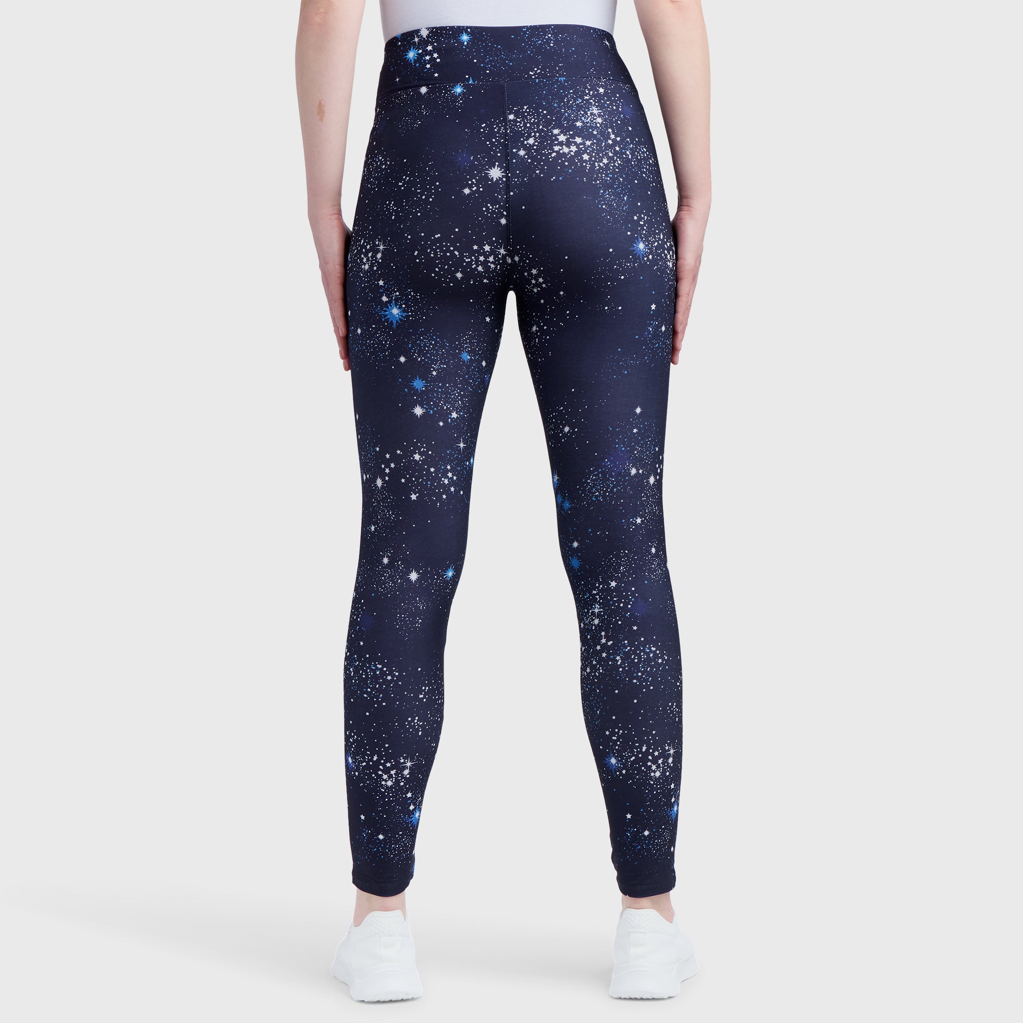 Starry Night Leggings - Star Print Leggings - Llama Leisure