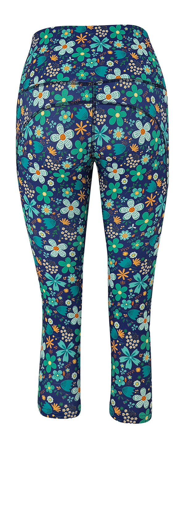 Wildflower Breeze Pocket Leggings | Floral Print | Deep Side