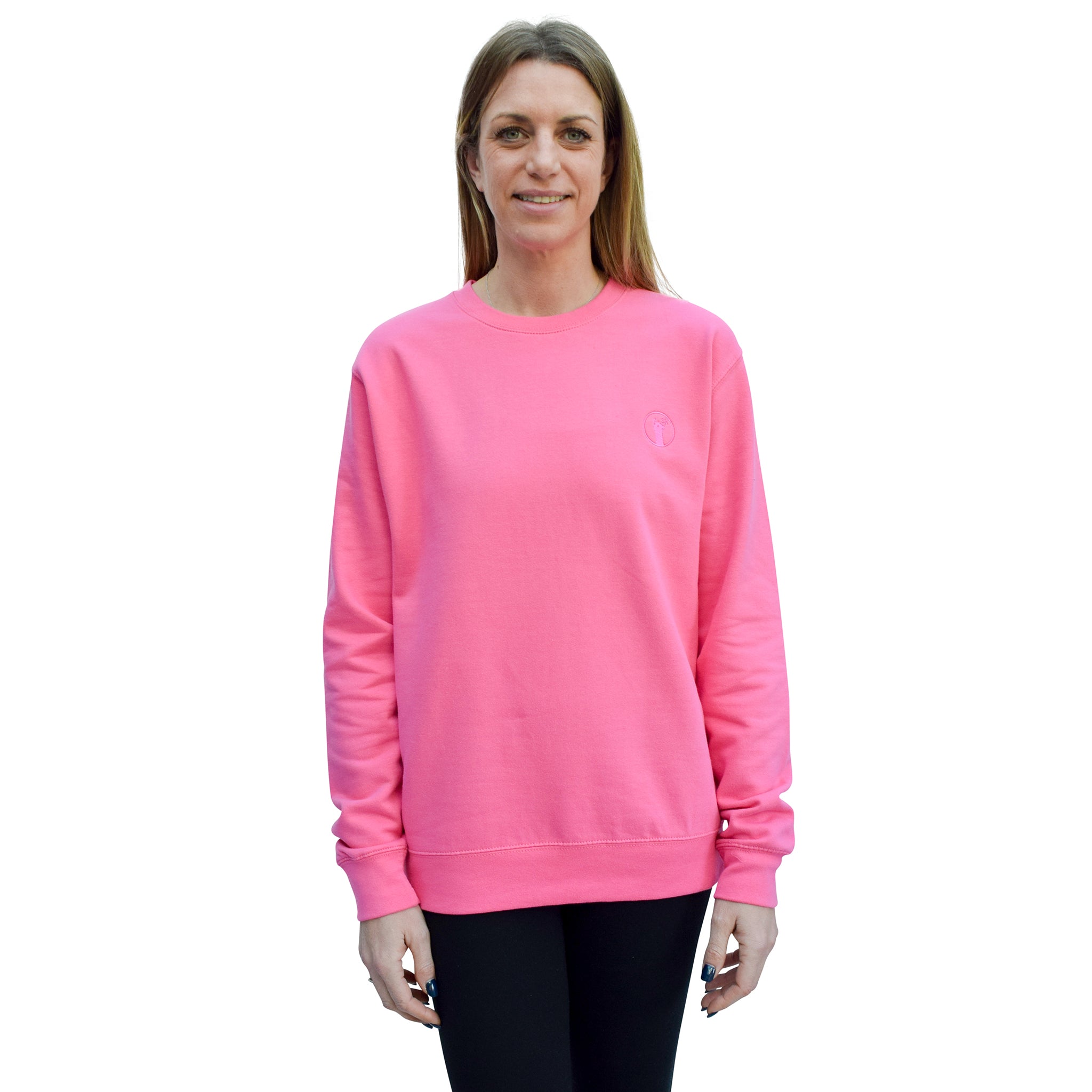 Bubblegum Pink Llama Sweatshirt-Jumpers