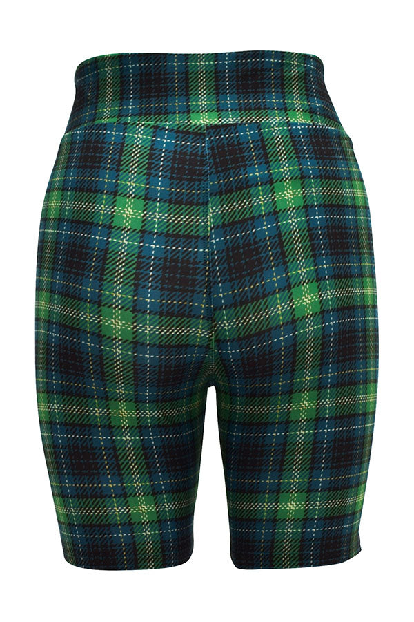 Highland Tartan Shorts Red Tartan Print Comfy Fit – Llama Leisure