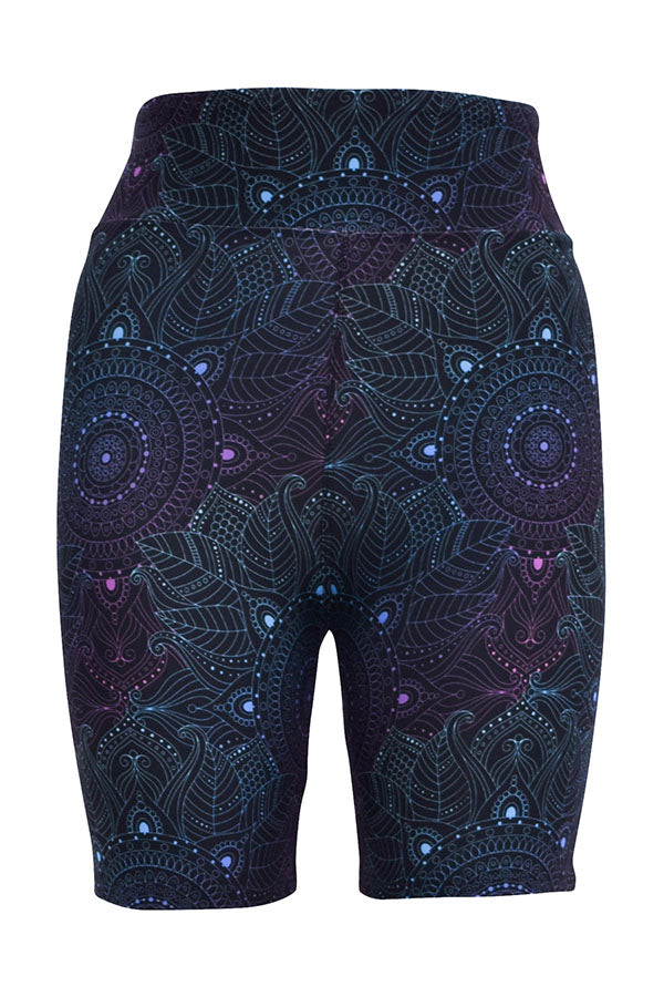 Midnight Mandala Shorts-Shorts
